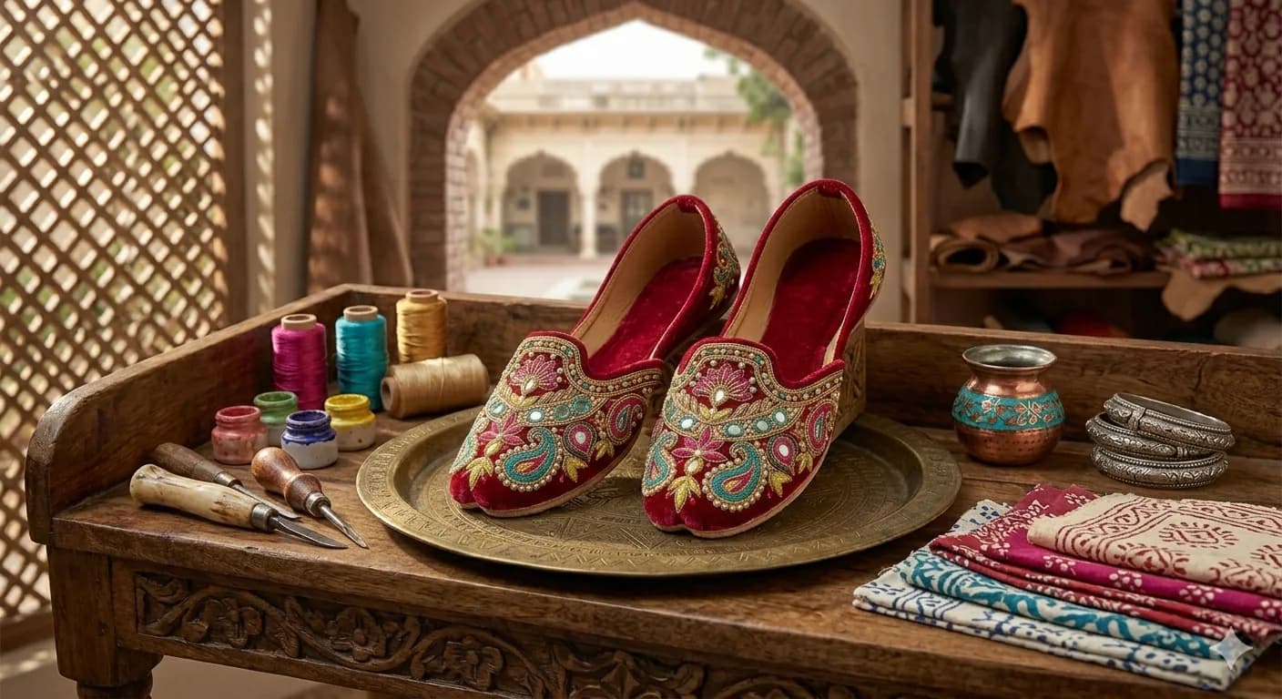 Taller artesanal — Khussa bordada a mano