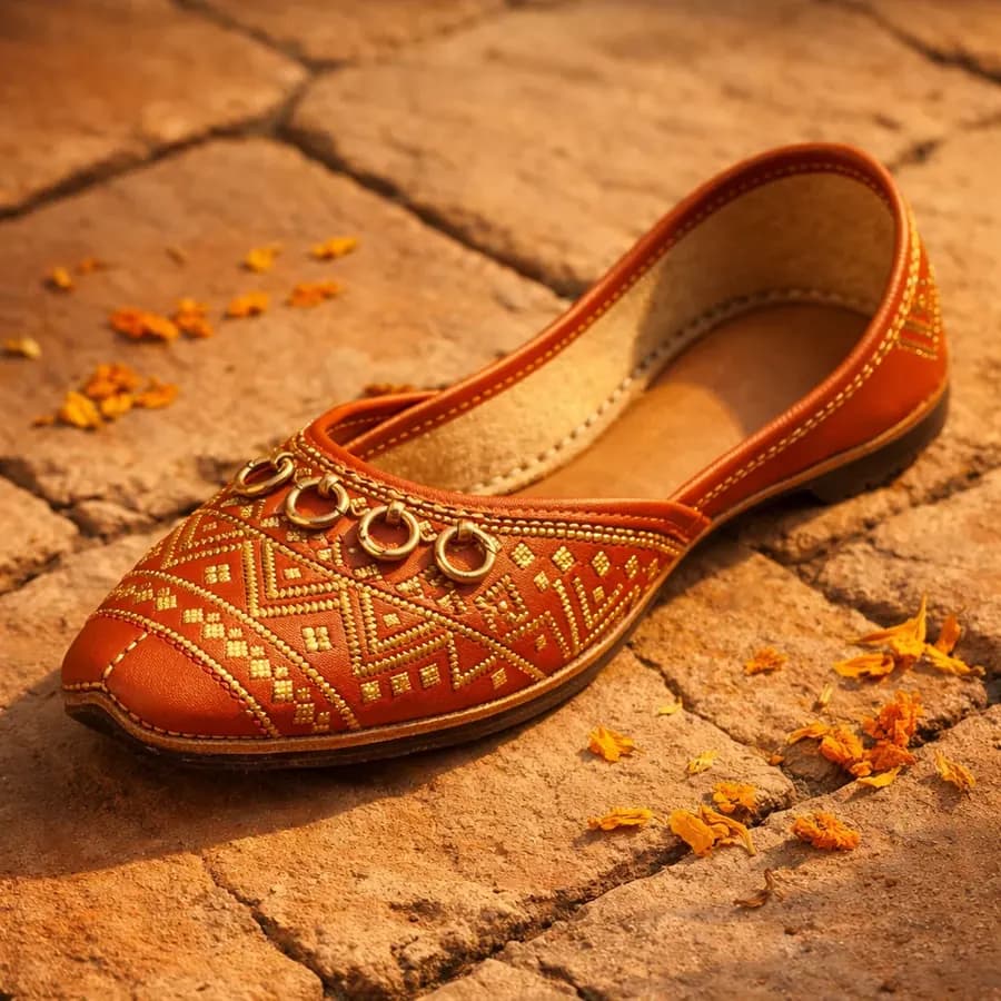 Khussa Terracota Dorada