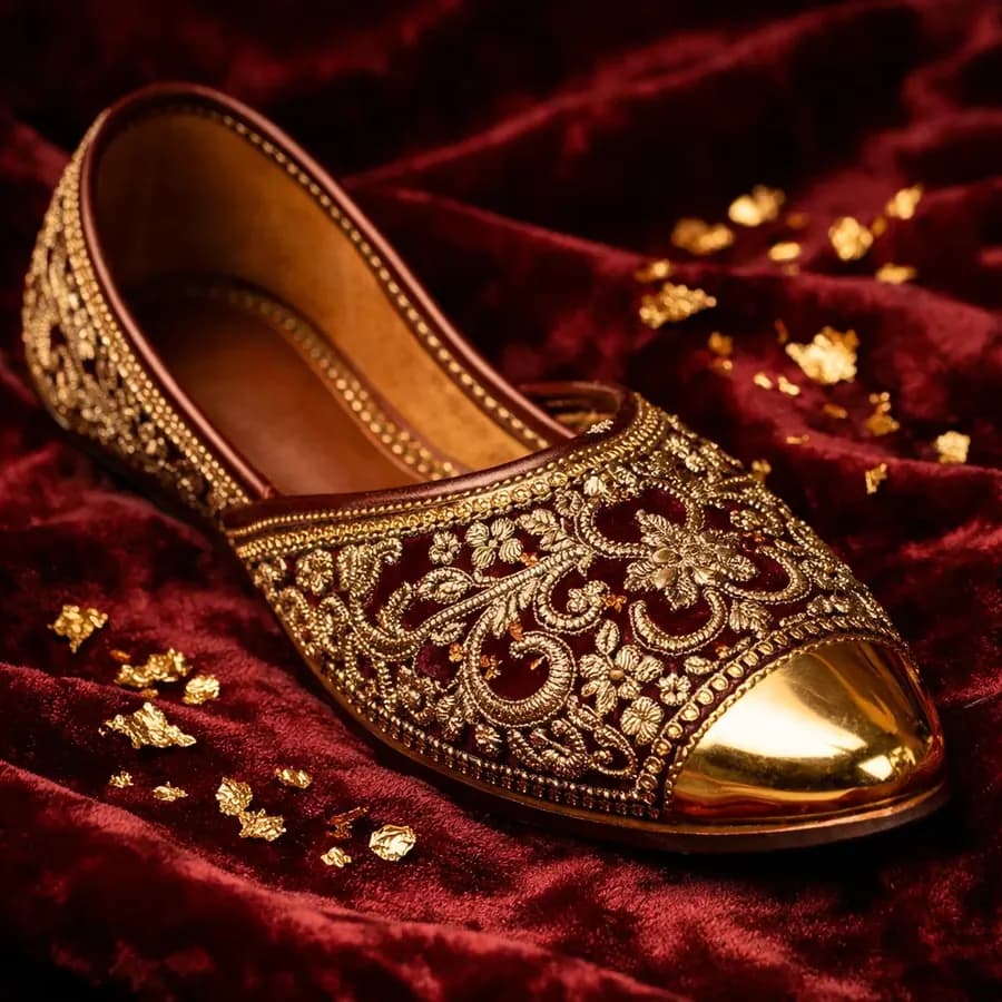 Khussa Burdeos Brocado